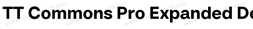 TT Commons Pro Expanded DemiBold字体转换